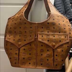 MCM Leni XL shopper monogram Tote